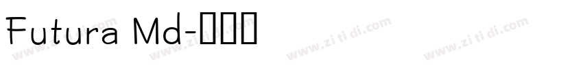 Futura Md字体转换